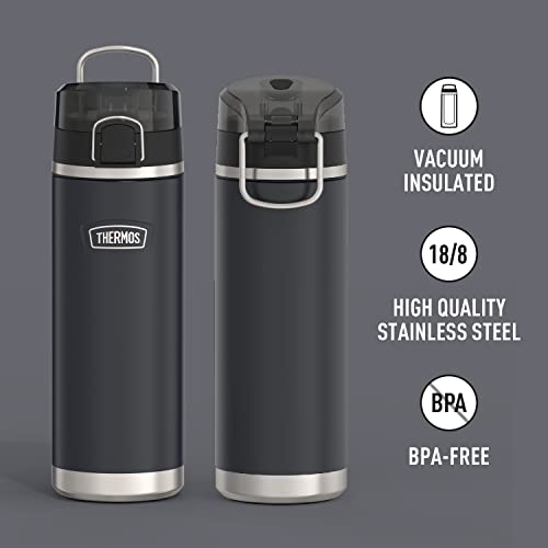 Stainless Steel Water Bottle with Spout - 24 Ounce, Vacuum Insulated B88026