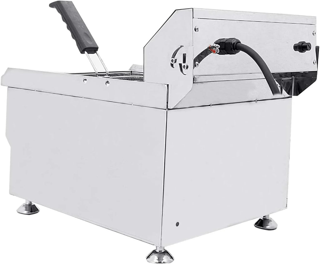 Electric Deep Fryer with Removable Basket, Stainless Steel, 17L W175