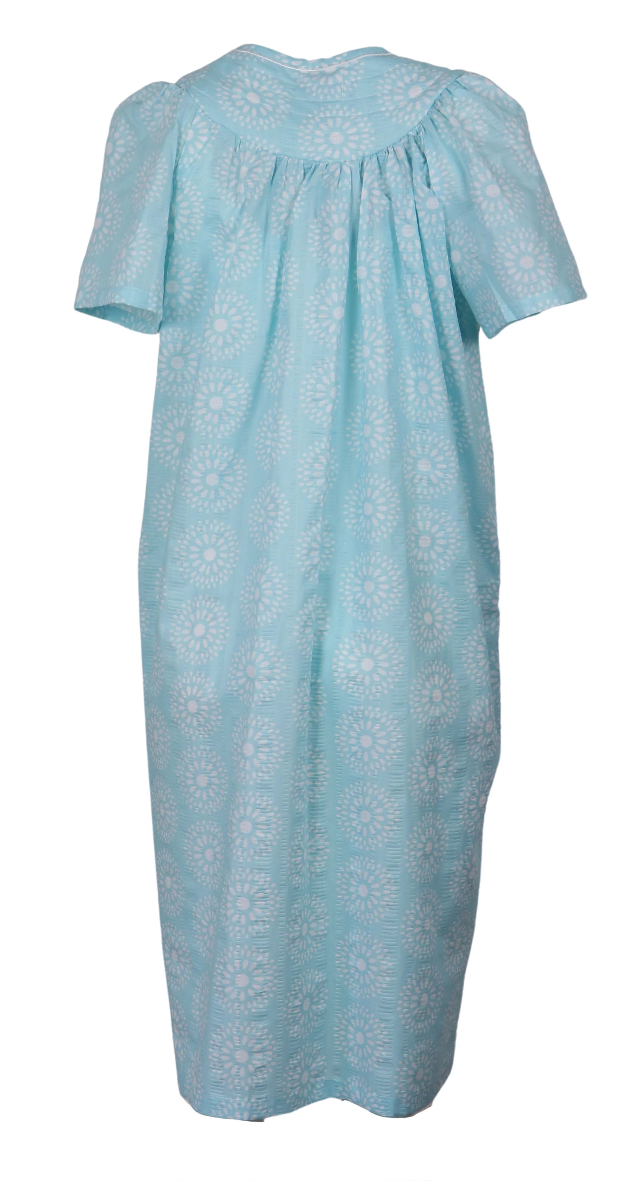 Women's Snap-Front Duster Robe With Pockets R35074