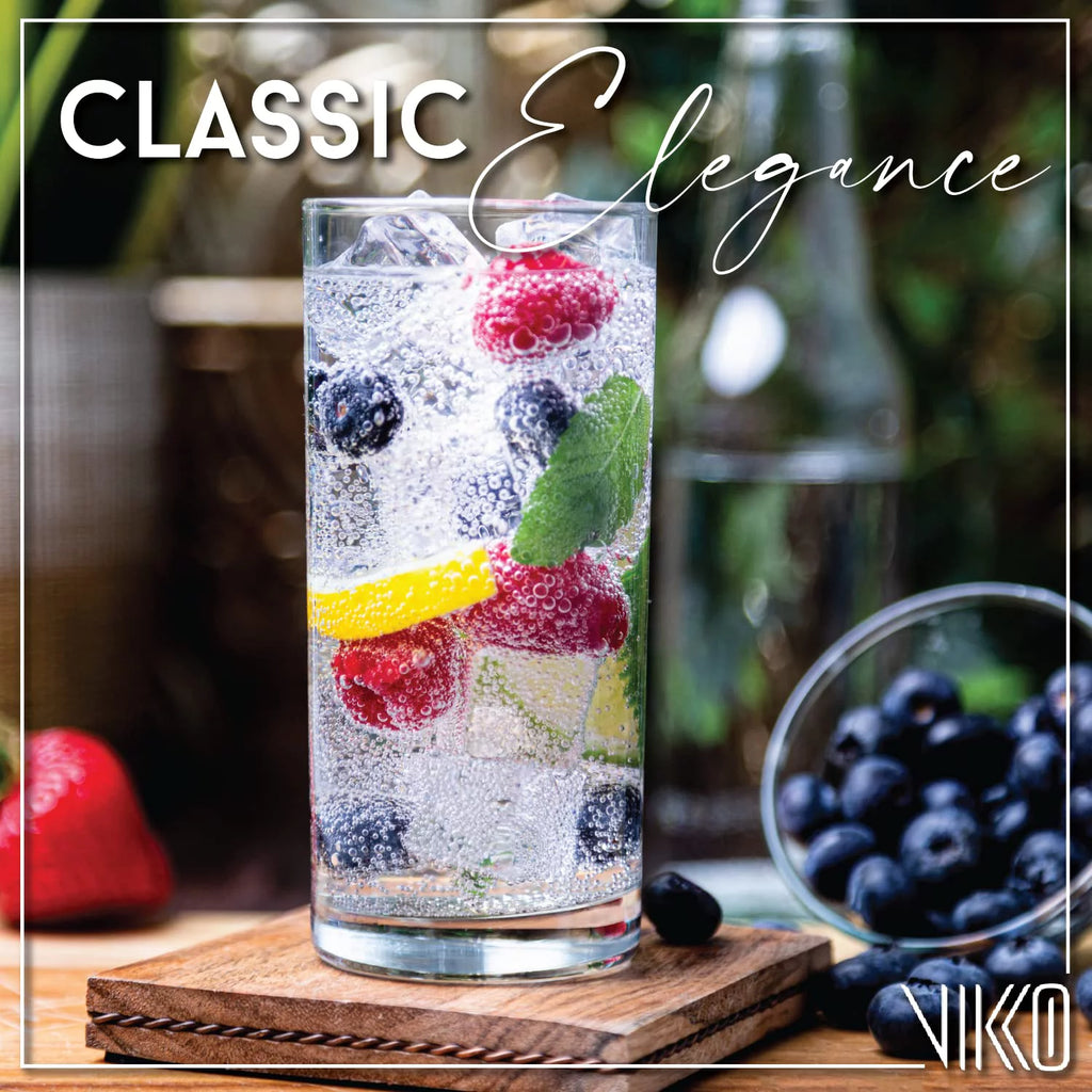 Water Glasses, Set of 12 Drinking Glasses, 12.25 oz Tumbler, Dishwasher Safe O6491