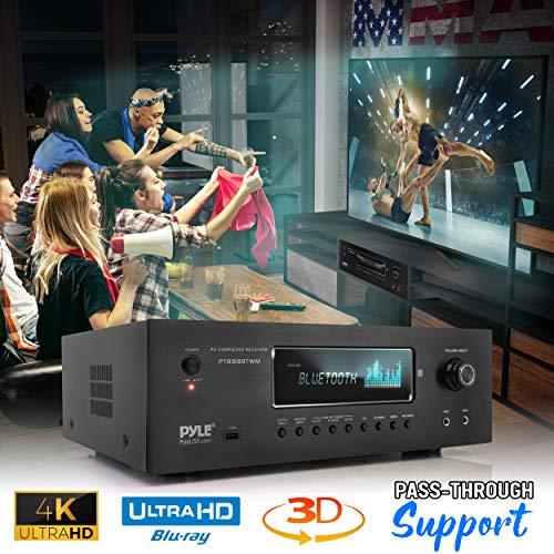 1000W 5.2 Channel Home Theater Receiver with Bluetooth and Wireless Mics M19717