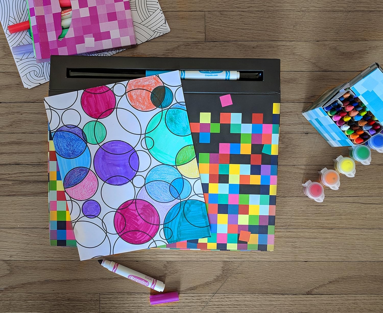 Art Desk with 100 Piece Art Set for Kids Ages 4-8 N449