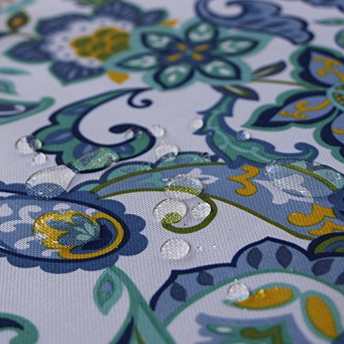 Outdoor Tablecloth with Umbrella Hole, Waterproof Fitted Cover for Picnic Patio Garden Z463