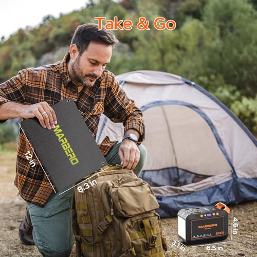 Portable Power Station 88Wh Camping Lithium Battery Solar Generator Fast Charging with AC Outlet N28722