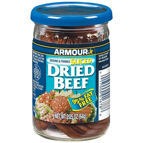 Sliced Dried Beef, Jarred Meat, 2.25 oz, 6 Count W340503