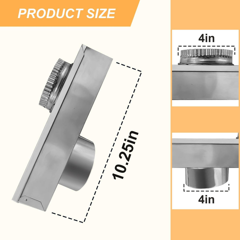 Adjustable Dryer Vent Hose, 0-5" Length, Aluminum U616