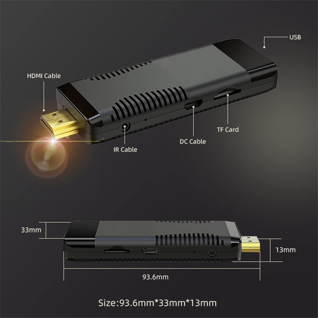 TV Stick Android TV Box 4K WiFi Bluetooth Voice Remote B126