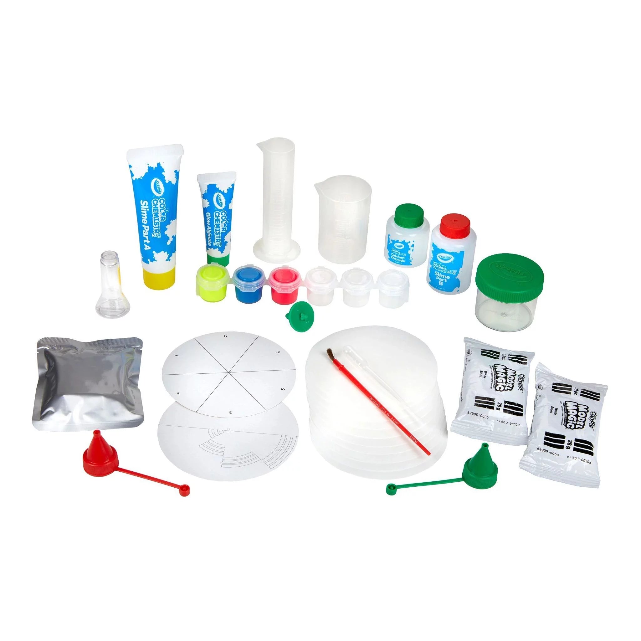 Glow Color Chemistry Lab Set, Science Kit for Kids, STEM Toy M646