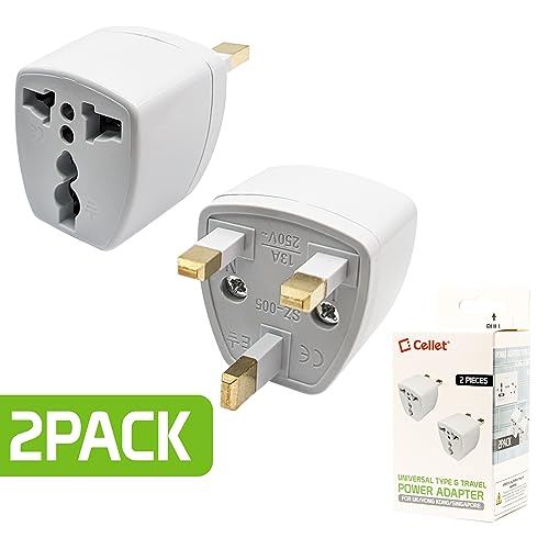 Universal Travel Adapter 2-Pack for International Plug Conversion to US Socket Z559695