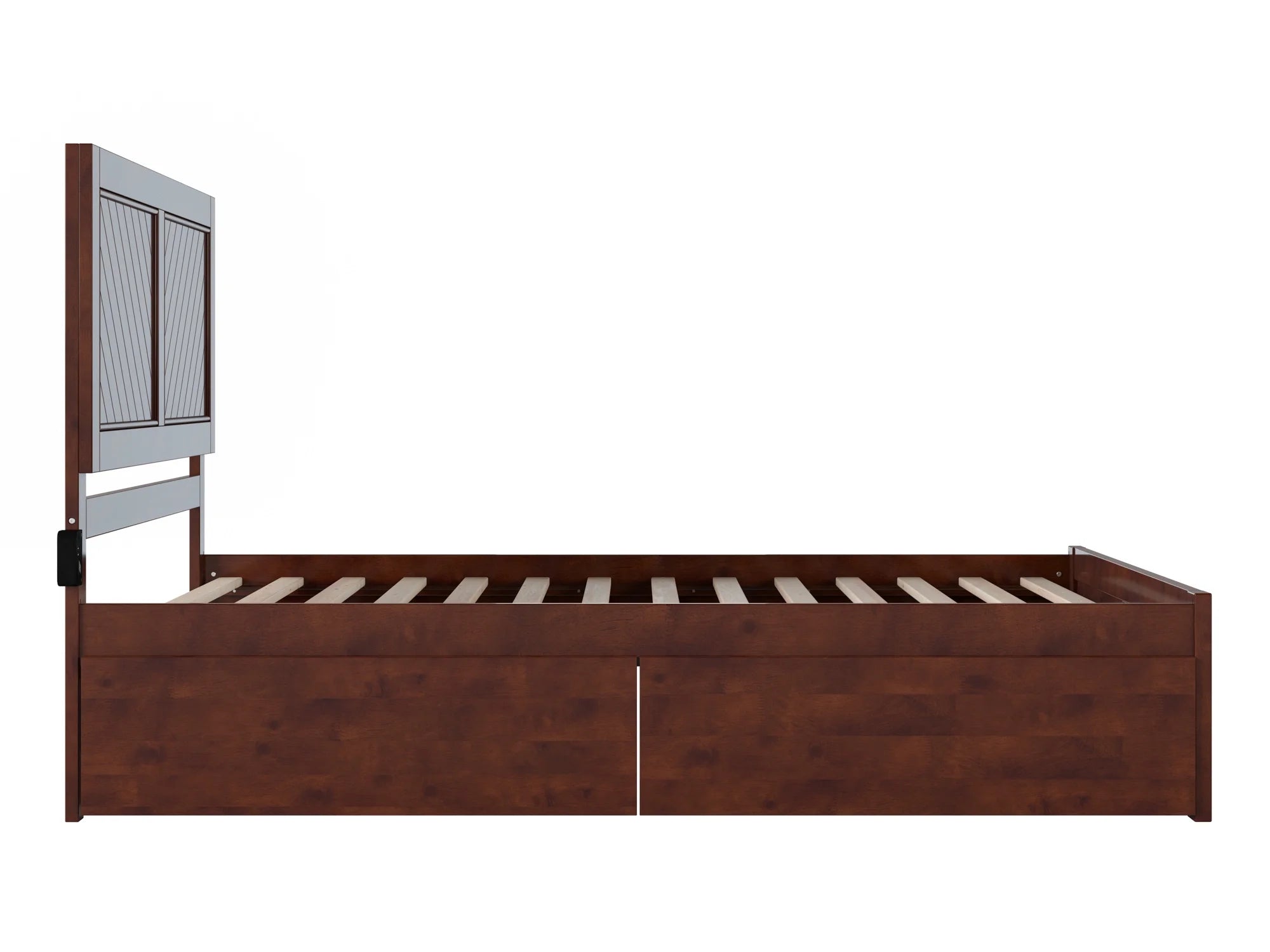 Solid Wood Platform Bed with Storage Drawers, Queen K8732