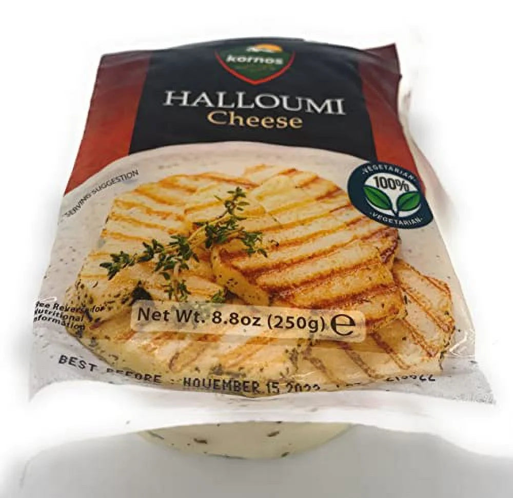 Halloumi Cheese for Grilling, 4 Pack (8.8 oz each) K362