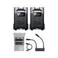 EF ECOFLOW 8000Wh Home Battery Backup: 2 DELTA Pro 3 with 50 Amp Hub, 120/240V 8000W AC Output, Solar Generator for Home Use, Camping Accessories, Emergencies, Power Outages, RVs