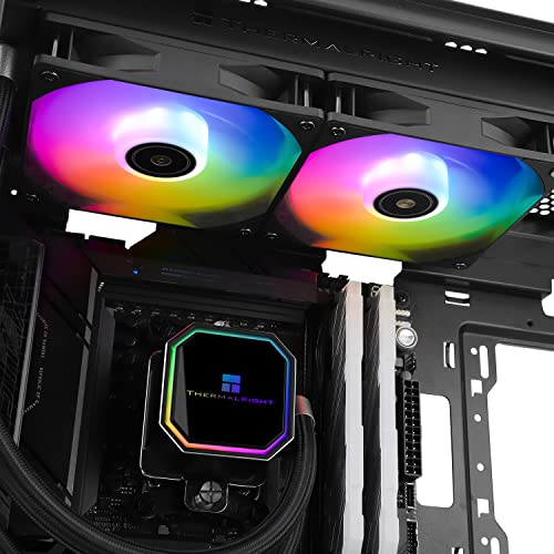 AIO Liquid CPU Cooler 240mm, 2×120mm PWM Fans, Compatible with AMD & Intel I5622