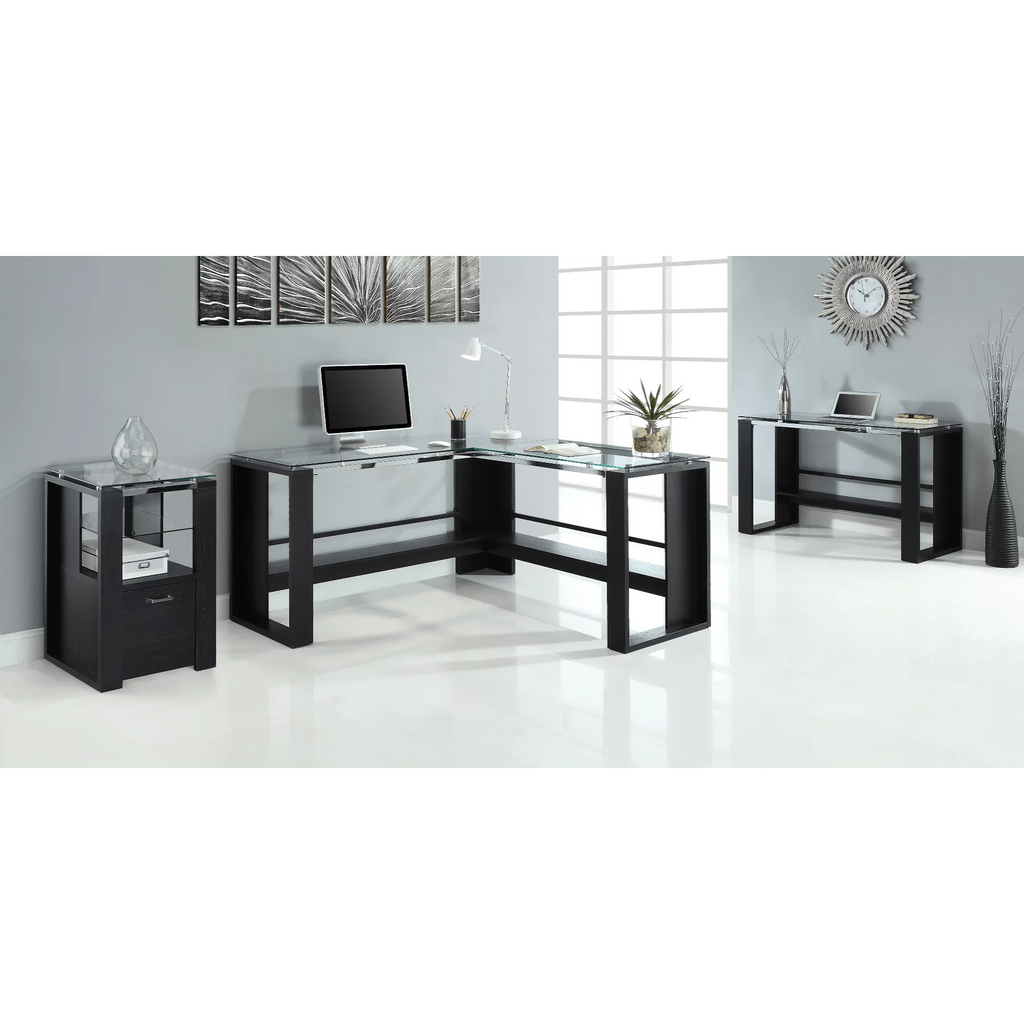 L-Shape Corner Desk, Espresso E663723