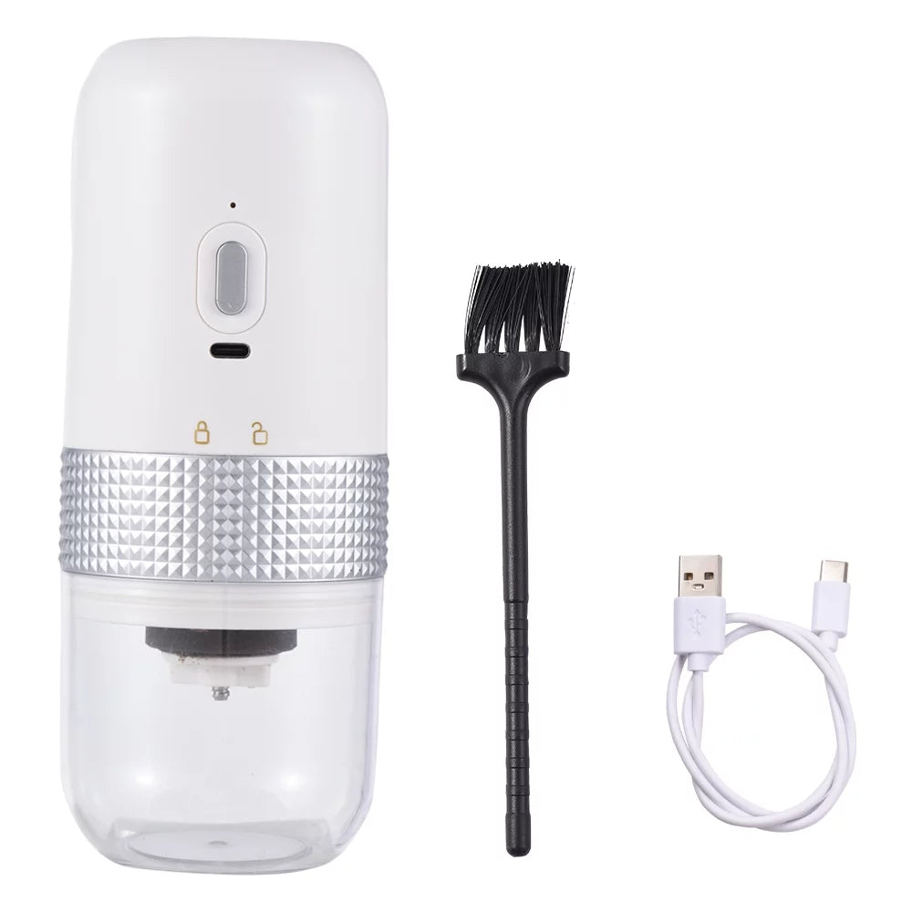 Portable Electric Burr Coffee Grinder, USB Rechargeable, Cordless J2960