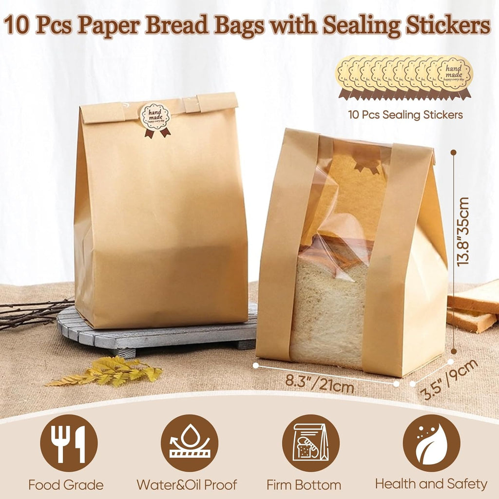 Sourdough Bread Proofing Basket Set with Baking Supplies J9429