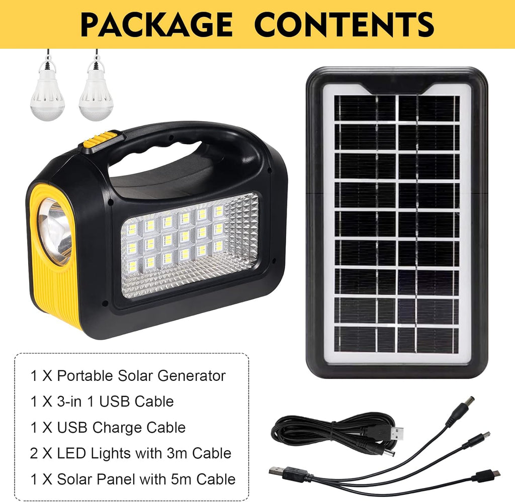 Solar Generator with Panels - Portable Power Station for Emergency Home Use N9576