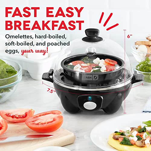 6 Egg Capacity Electric Egg Cooker with Auto Shut Off - Black U471