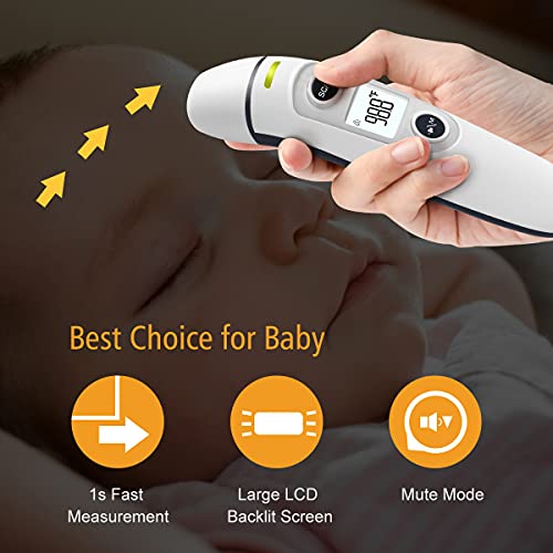 Forehead and Ear Digital Infrared Thermometer for Adults, Kids and Baby A305