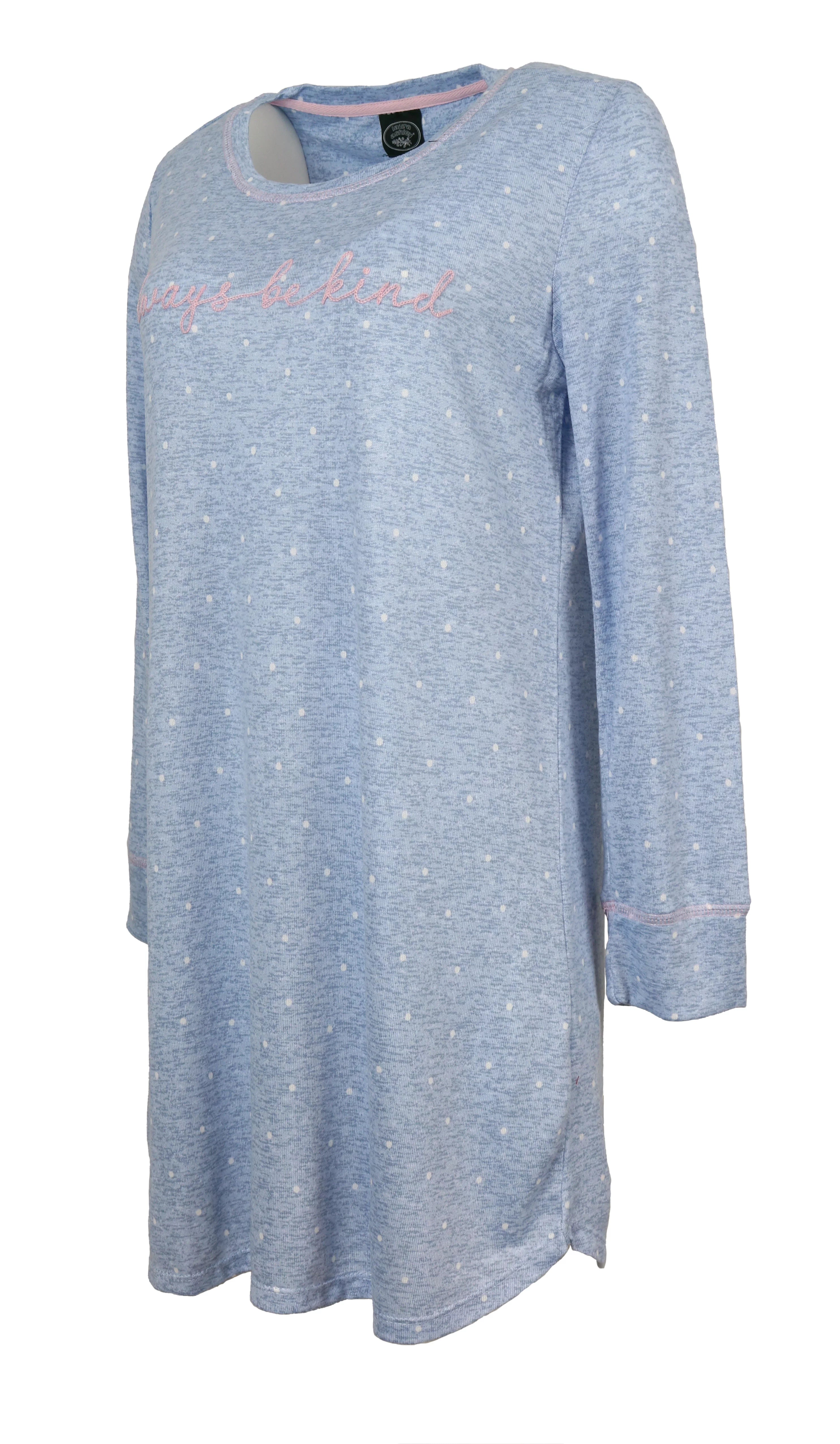 Women's Long Sleeve Night Gown Sleep Dress F209