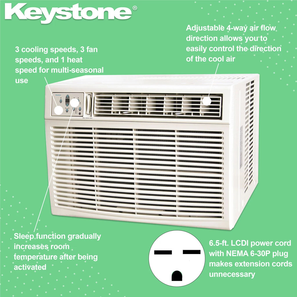 25,000 BTU 230V Window/Wall Air Conditioner with Supplemental Heat M58281