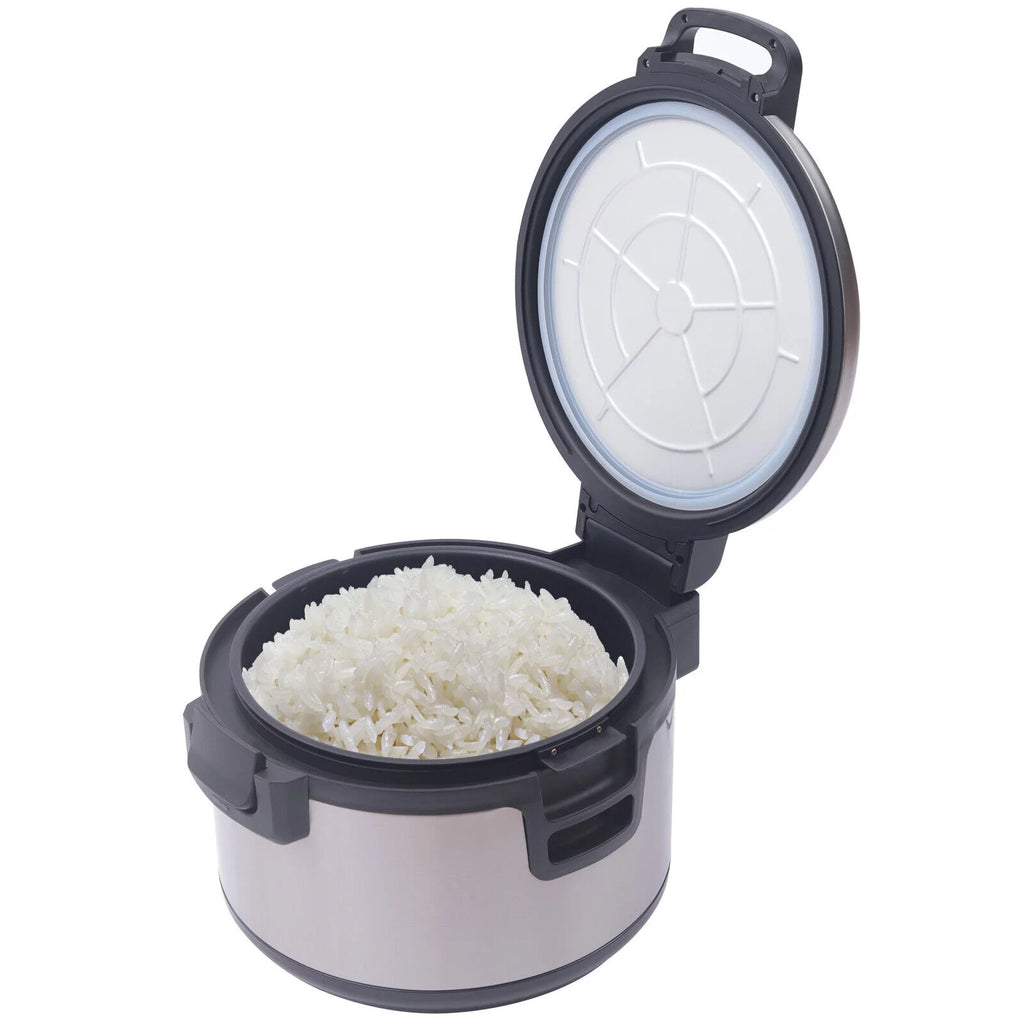 Stainless Steel Electric Rice Cooker with Non-Stick Pot E9952