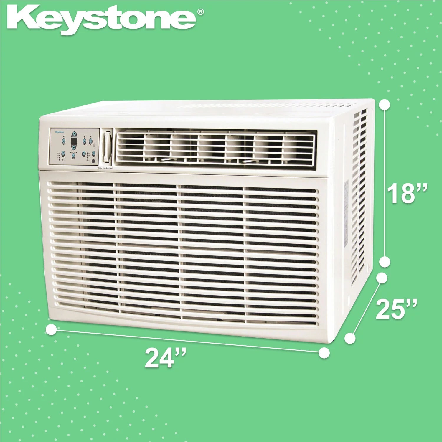 25,000 BTU 230V Window/Wall Air Conditioner with Supplemental Heat M58281