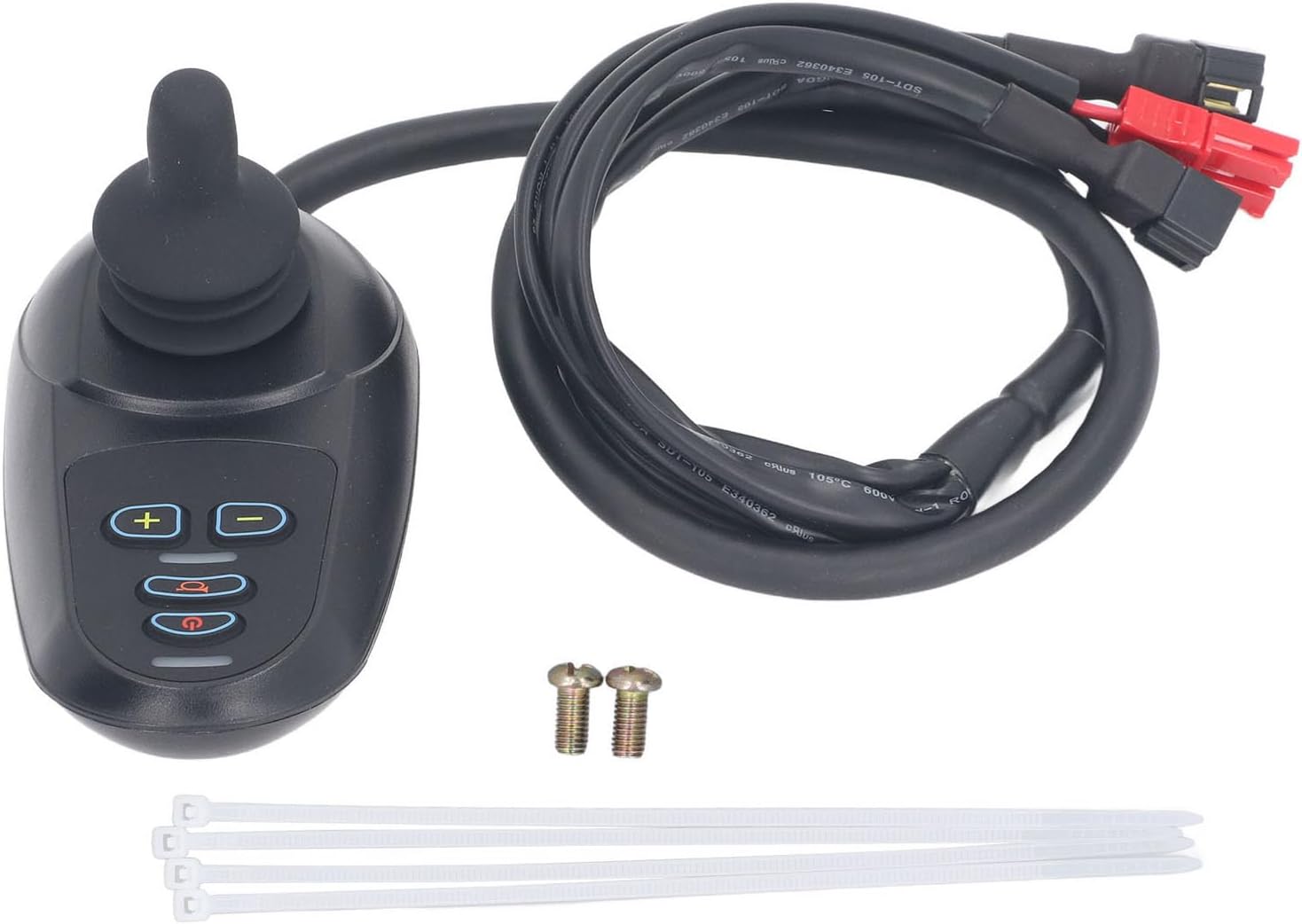 Wheelchair Joystick Controller, 4 Keys, Adjustable Speed and Brake, 24V DC V82125