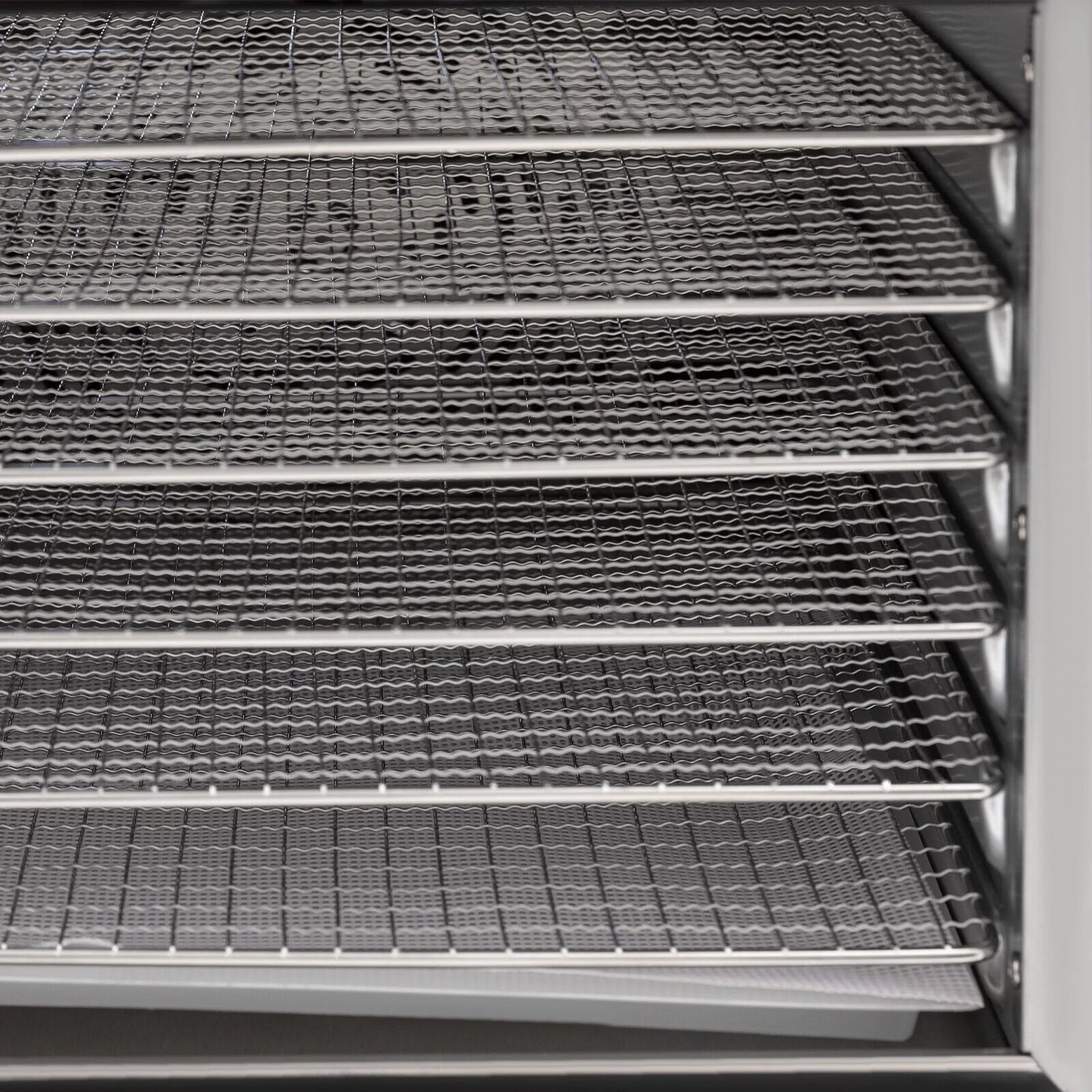 6/8 Tray Food Dehydrator Stainless Steel Meat Fruit Vegetable Dryer T69795