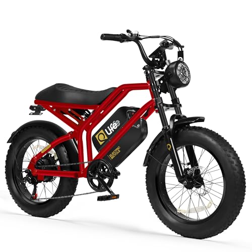 Electric Bike for Adults 1500W Peak Motor 20" Fat Tires 28MPH Removable Battery Dual Suspension 7-Speed M72522