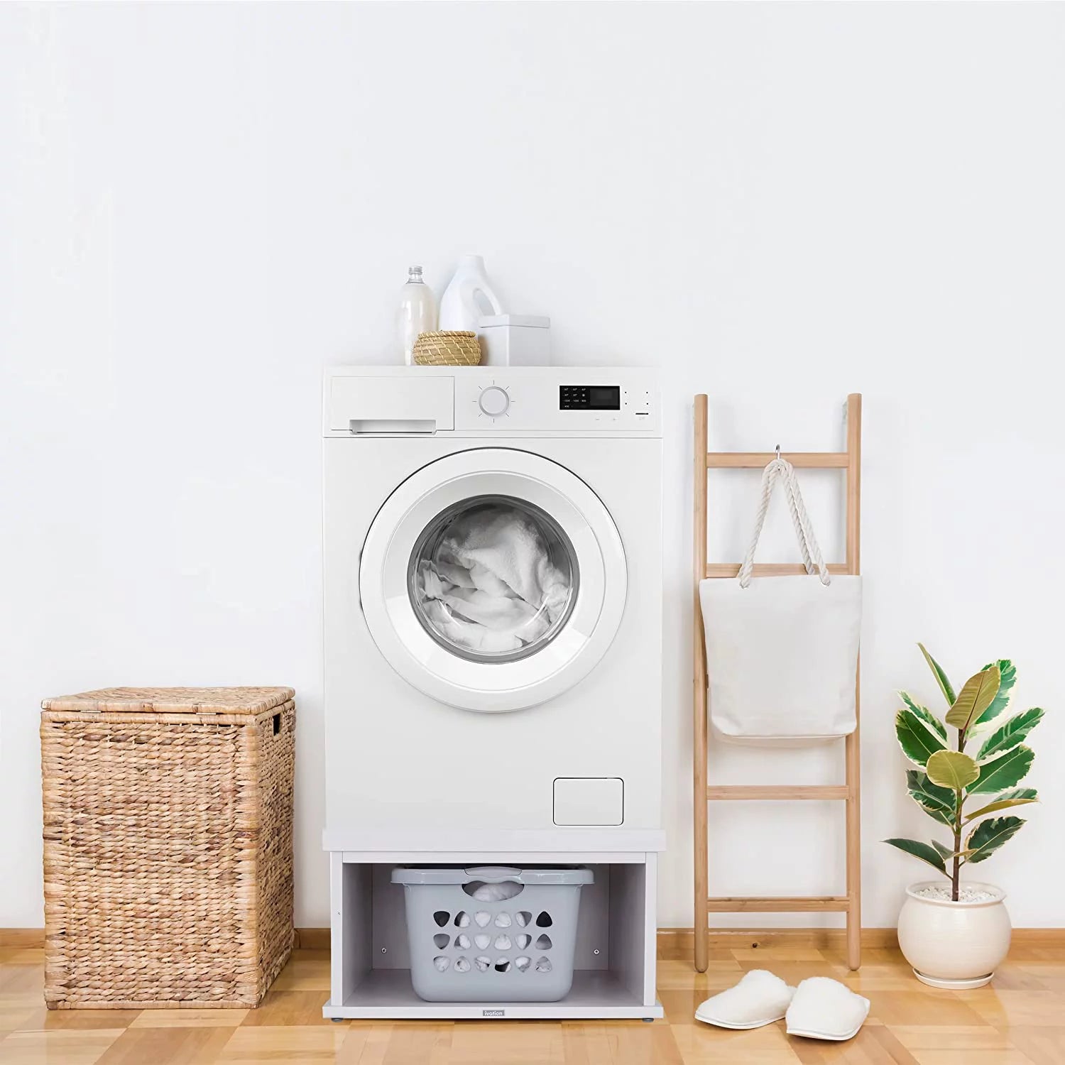 Wooden Laundry Pedestal for Washer & Dryer A3719