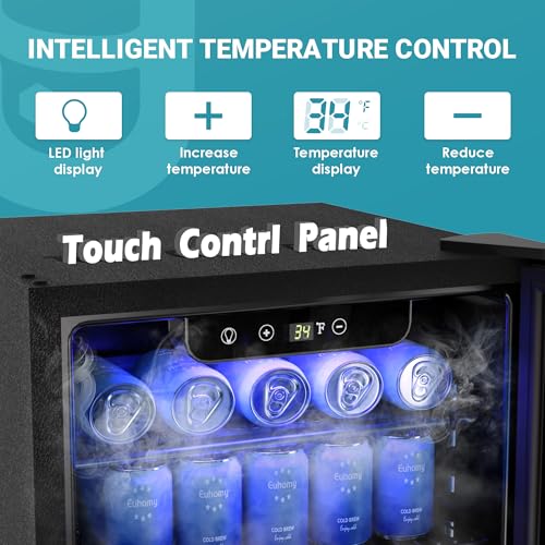 Mini Fridge with Glass Door for Beverages, 2.7 cu.ft C6969