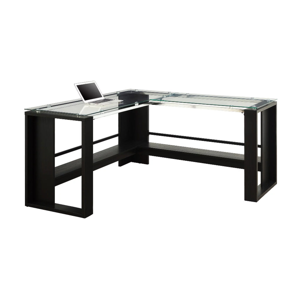 L-Shape Corner Desk, Espresso E663723