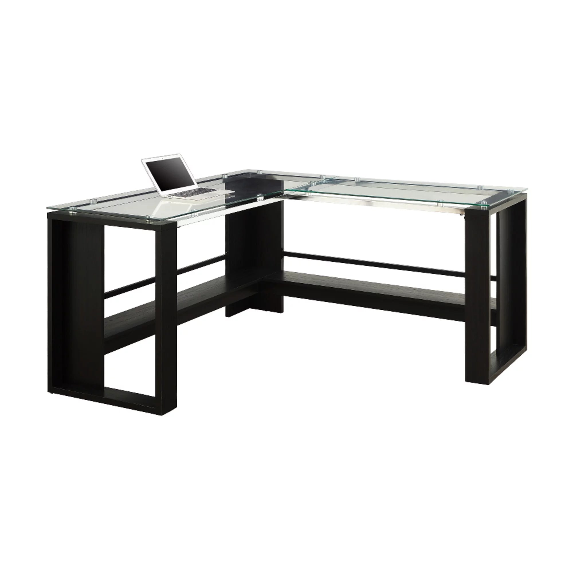 L-Shape Corner Desk, Espresso E663723