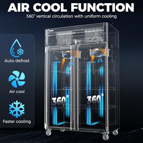 Commercial Refrigerator and Freezer Combo, 54 Cu.ft, 72" W O5990