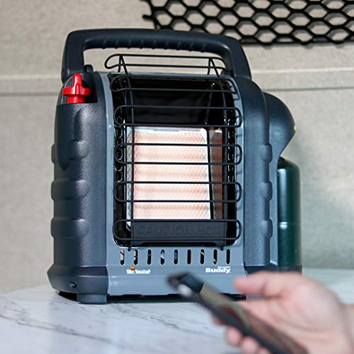 Portable Propane Radiant Heater, 4,000-9,000 BTU Indoor-Safe G8796