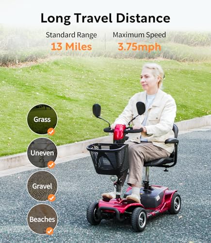 4 Wheel Foldable Electric Mobility Scooter for Adults A65796