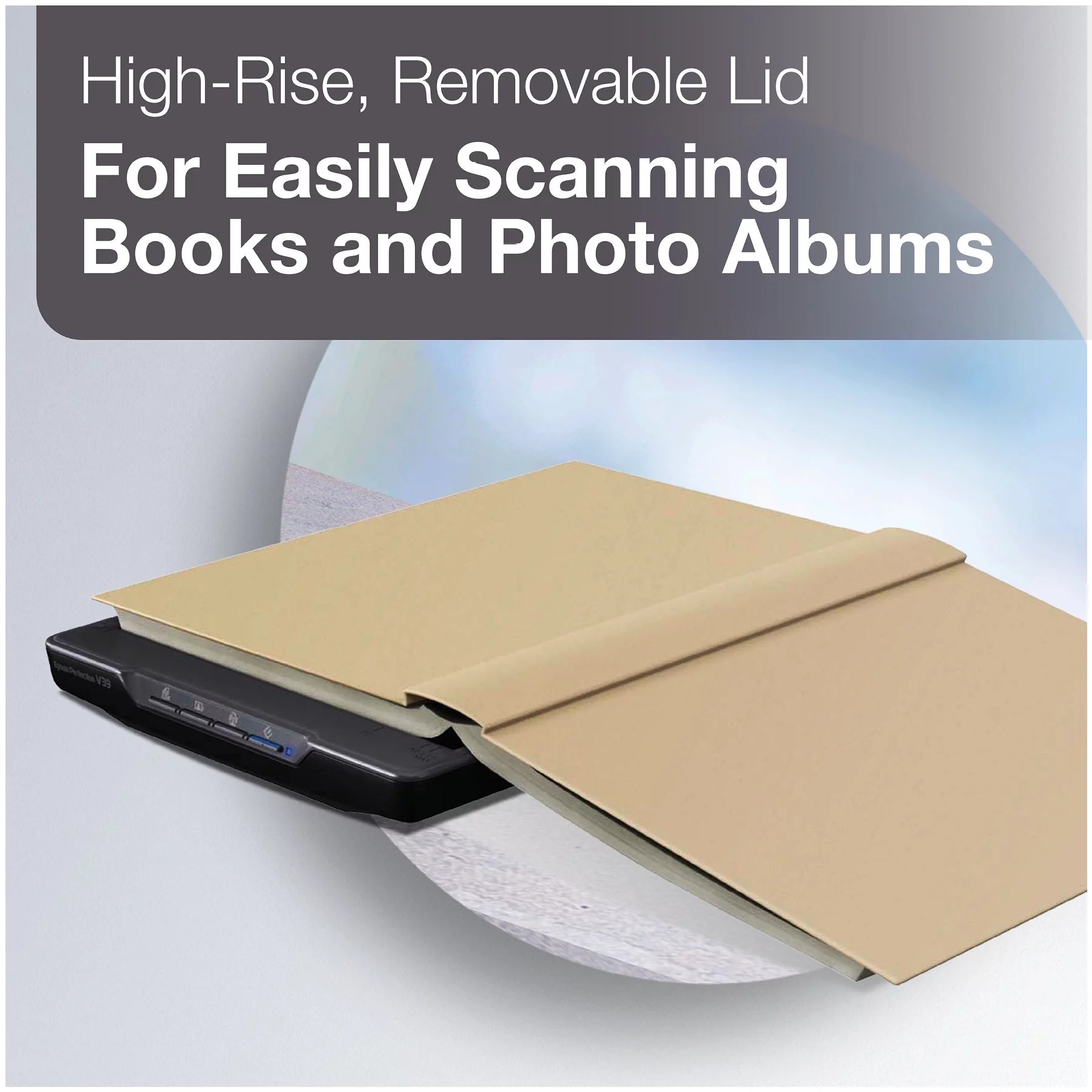 Photo and Document Scanner, 4800 dpi, Black W7764
