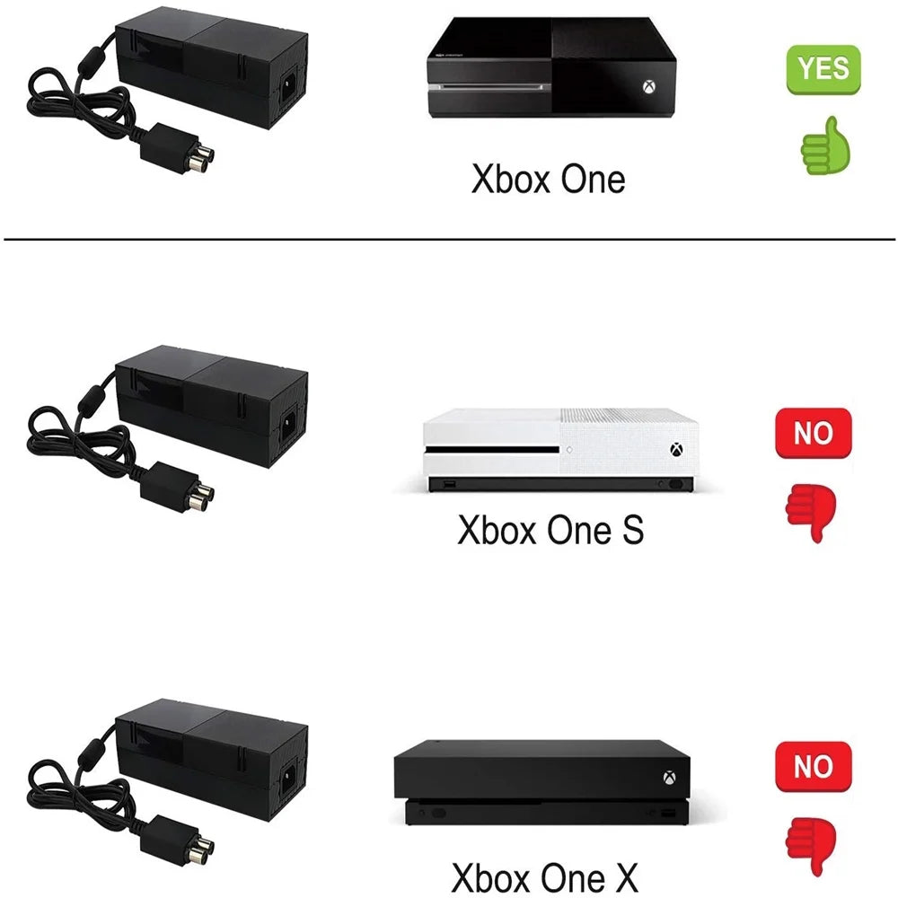 Xbox One Power Supply AC Adapter Replacement Charger V11521