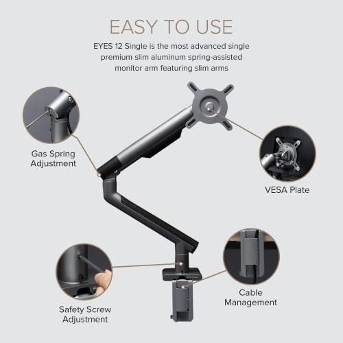 Dual Monitor Arm Mount Stand for Desk, Adjustable Full Motion, Fits 17-32 Inch Screens Q610
