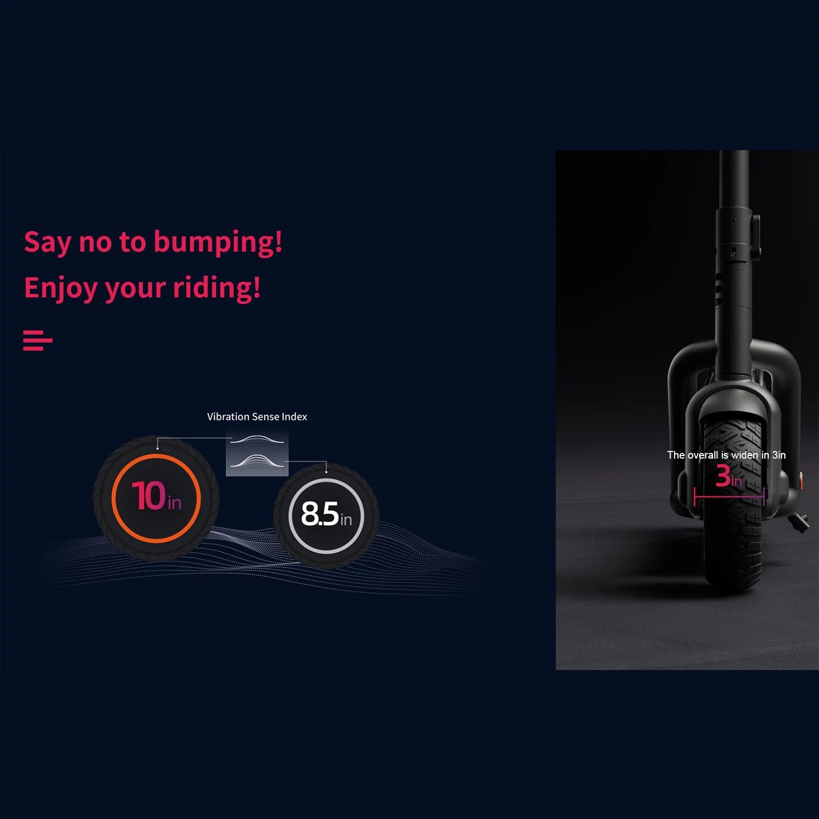 Electric Scooter 500W Motor 10'' Tires Dual-braking G7326