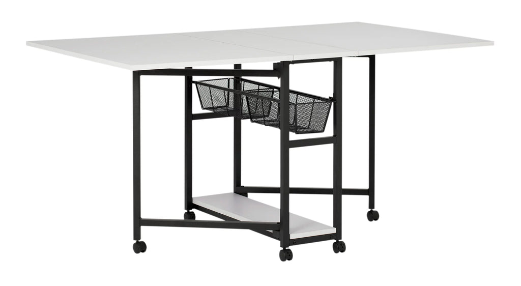 Mobile Fabric Cutting Table with Storage 30" H Q2813