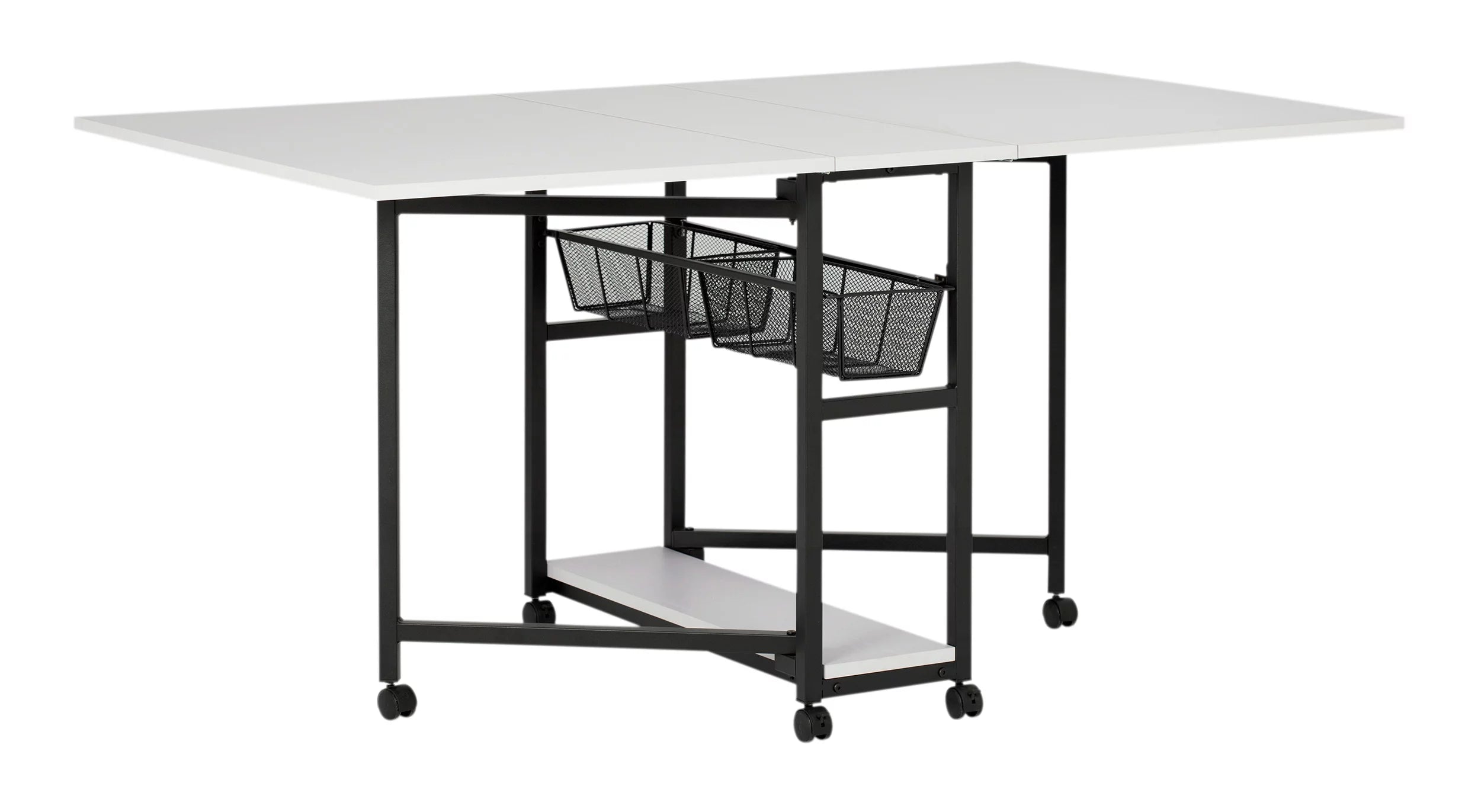 Mobile Fabric Cutting Table with Storage 30" H Q2813
