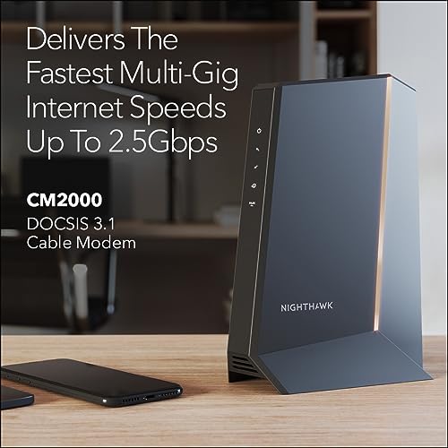 Cable Modem DOCSIS 3.1 for Cable Plans up to 2.5Gbps F210572