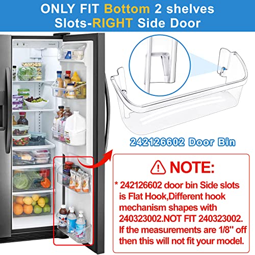Refrigerator Door Bin Shelf Replacement, 2 Pack Y43021