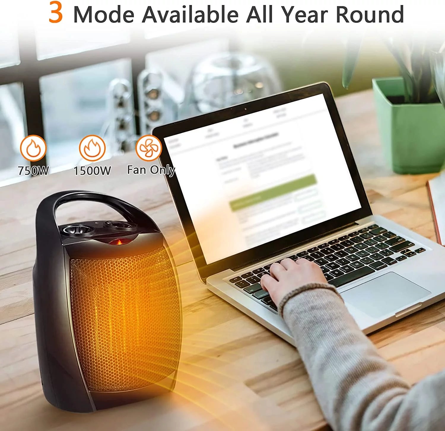 Portable Ceramic Space Heater for Indoor Use U56546