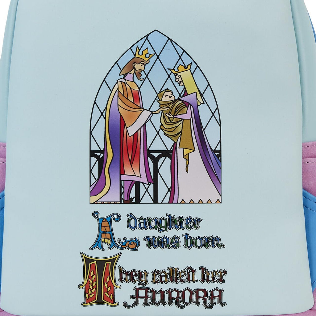 Disney Sleeping Beauty Stained Glass Castle Mini Backpack Q424264