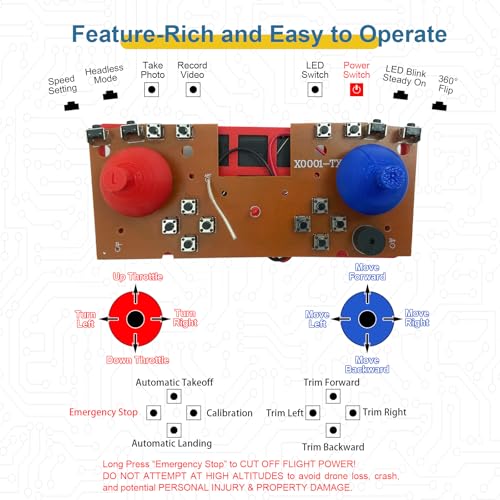 DIY Drone Kit with Brushless Motor and Dual Camera for STEM Learning H54387
