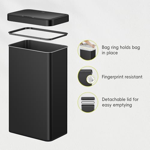Touchless Motion Sensor Trash Can, 13.2 Gallon, Brushed Stainless Steel A497976