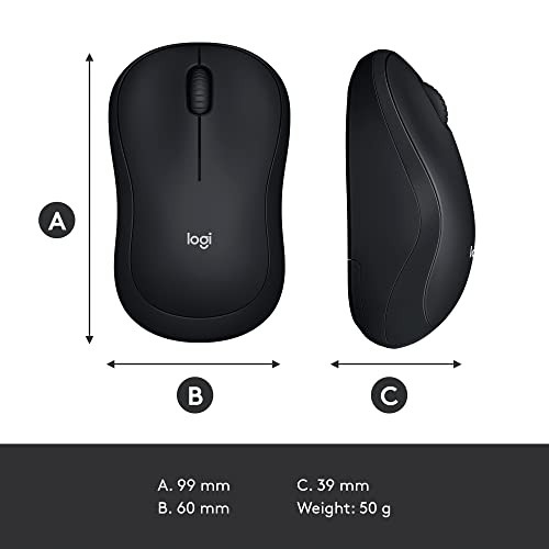Wireless Mouse, 2.4GHz USB Receiver, 12-Month Battery, 1000 DPI Optical Tracking I608686